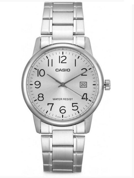 Casio MTP-V002D-7B New Original Analog Mens Watch Stainless Steel WR MTP-V002