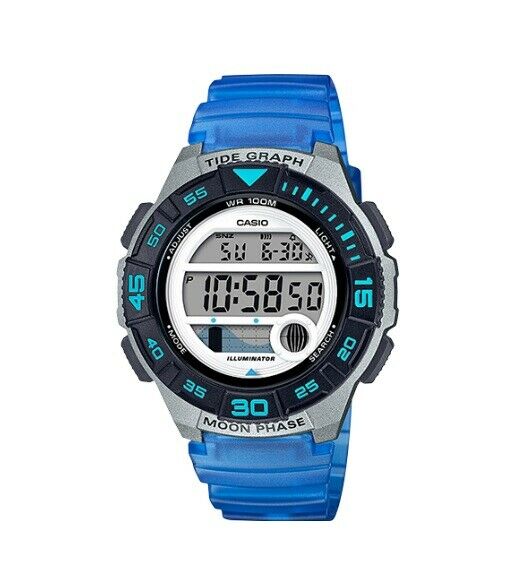 Casio LWS-1100H-2A Data Moon Phase Indicator Digital Kids Watch LWS-1100 New