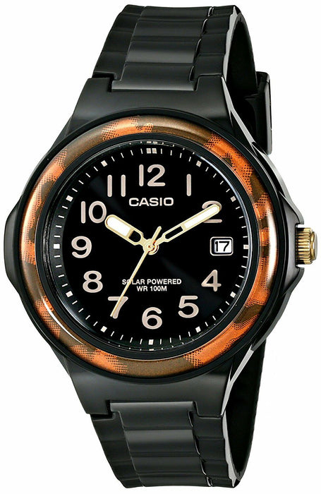 Casio LX-S700H-1 Solar Powered Womens Watch 100M WR Black Resin Date LX-S700