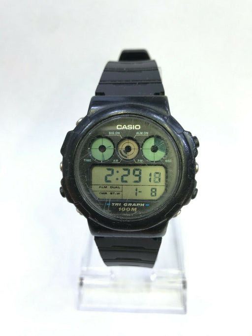 Pre-Owned Used Casio TGW-10 Vintage Rare Tri-Graph Digital Watch 100M WR TGW10