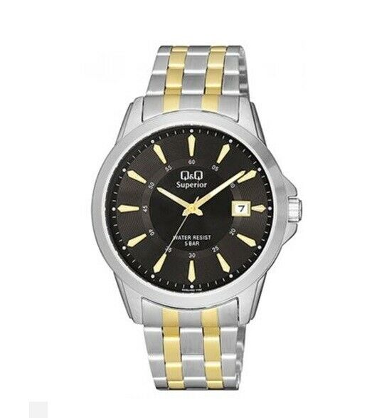 Q&Q By Citizen S300J402Y Superior Analog Watch Water Resistant 5 Bar Original