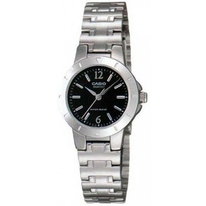 Casio LTP-1177A-1A Black Dial Analog Womens Watch LTP-1177 Stainless Steel New