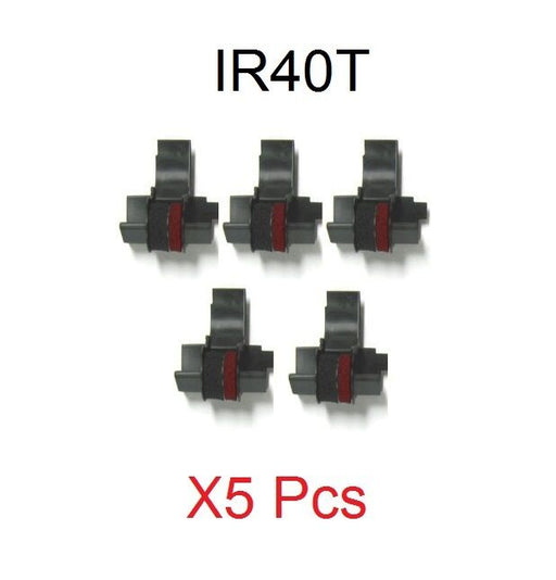 5 Pack x Ink Roller Black & Red Calculator IR40T For Canon Casio Sharp & Others