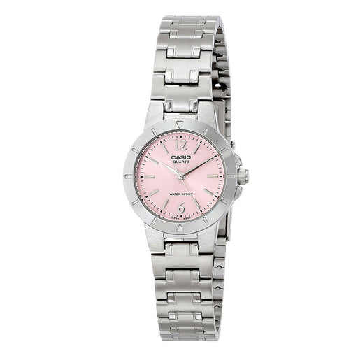 Casio LTP-1177A-4A1 Pink Dial Analog Womens Watch LTP-1177 Stainless Steel New