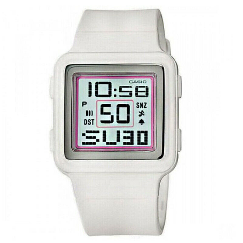 Casio Poptone LDF-20-7A Original Digital White Ladies Watch Resin Band LDF-20