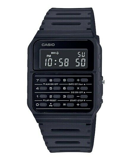 Casio CA-53WF-1B Calculator Black Digital Mens Watch Original New Classic CA-53
