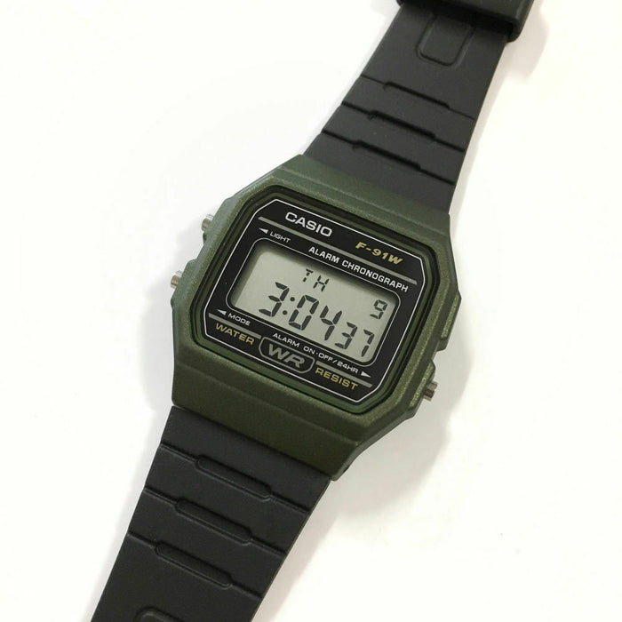 Casio F-91WM-3A New Original Alarm Chronograph Classic Digital Retro Watch F-91