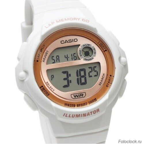 Casio Women's Digital Sports Watch with 60-Lap Memory Black/Rose Gold -  LWS1200H-1AV 