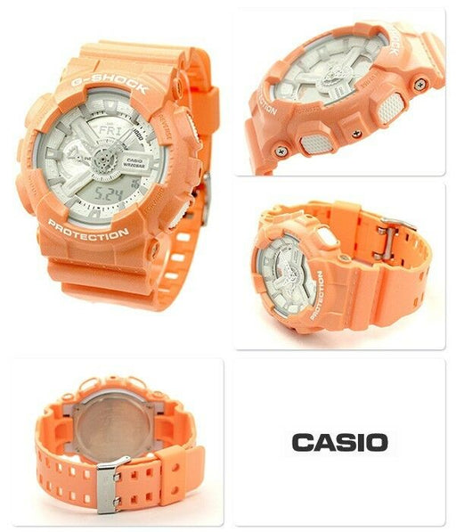 Casio G-Shock GA-110SG-4A Original Pale Orange Mens Watch 200M Diver GA-110 New