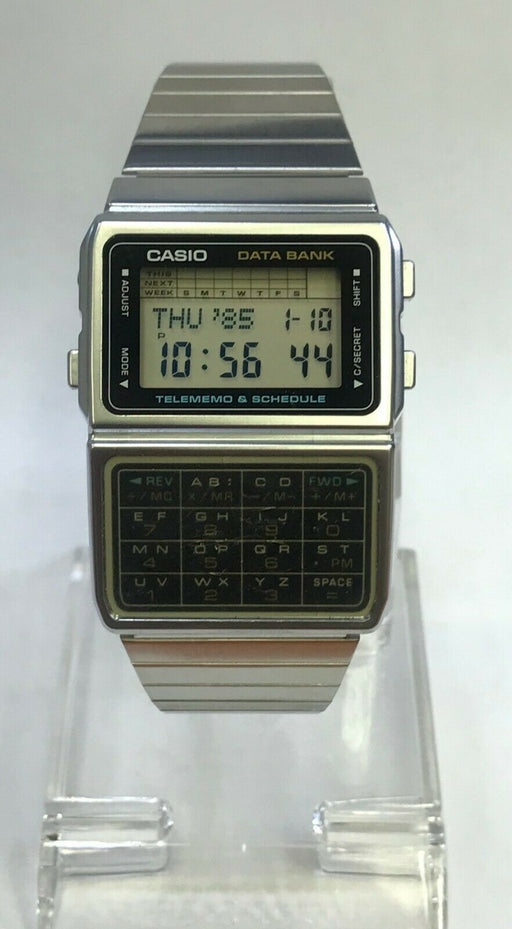 Casio DBC-610A-1A Refurbished Databank Calculator Watch 50 Page Telememo DBC-610