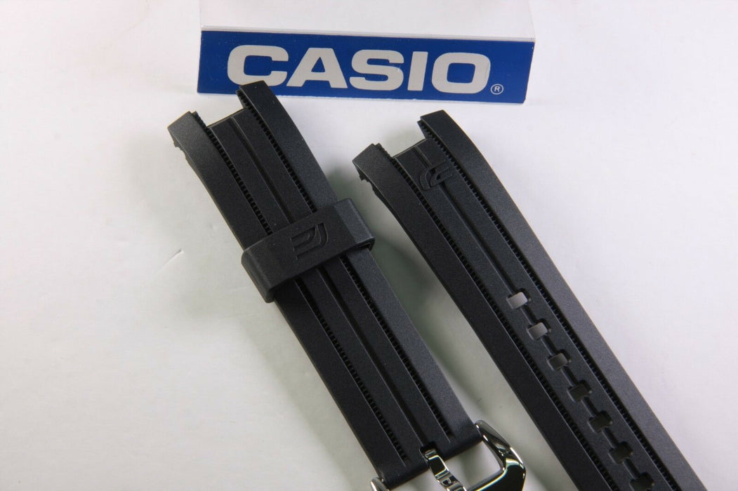 CASIO EFR-529 Edifice Original New Black Rubber Watch Band W/2 Pins EFR529