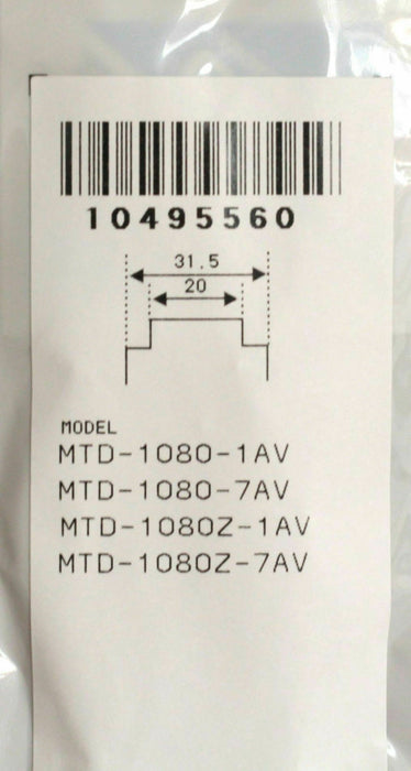 Casio MTD-1080-1A Replacement Black Watch Band Strap Rubber Original MTD-1080