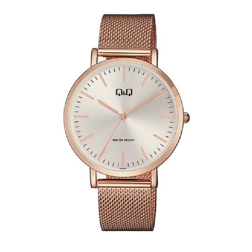 Q&Q By Citizen QA20J051Y Rose Gold Stainless Steel Analog Watch WR 30M