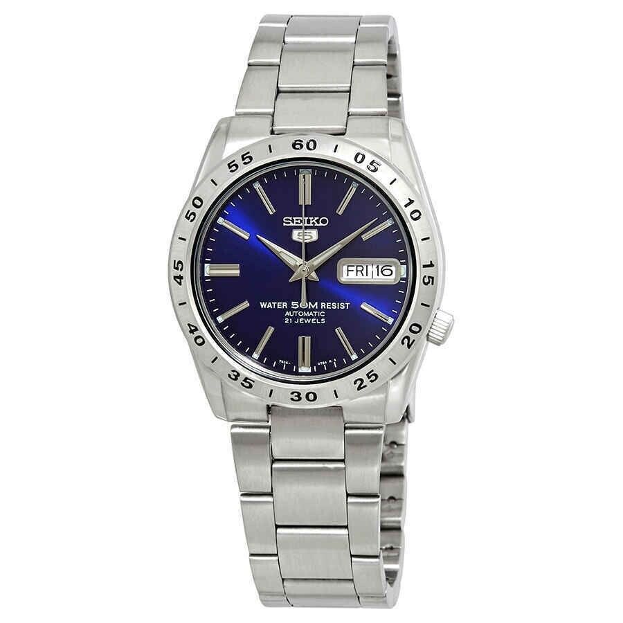 Seiko 5 SNKD99 Automatic Day-Date Blue Dial Stainless Steel Men's Watch SNKD99K1