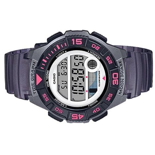 Casio LWS-1100H-8A Data Moon Phase Indicator Digital Girls Kids Watch LWS-1100