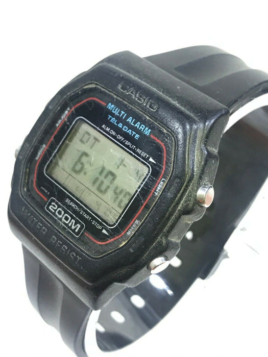 Pre-Owned Used Casio DW-230 Tel & Date Digital Mens Watch Rare Multi Alarm 200M