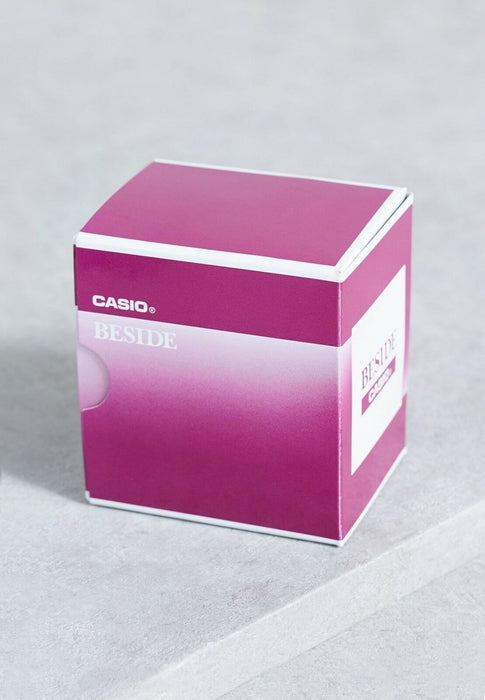Casio Beside BEM Purple Display Carton Box Presentation Storage Original New