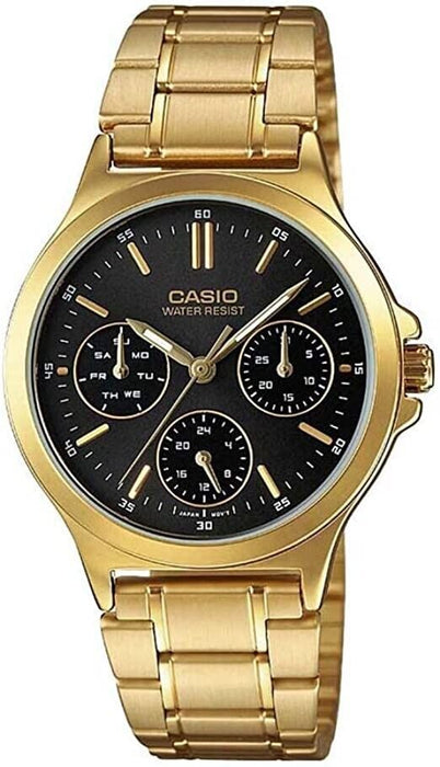 Casio LTP-V300G-1A New Analog Womens Watch Gold Tone Stainless Steel WR LTP-V300
