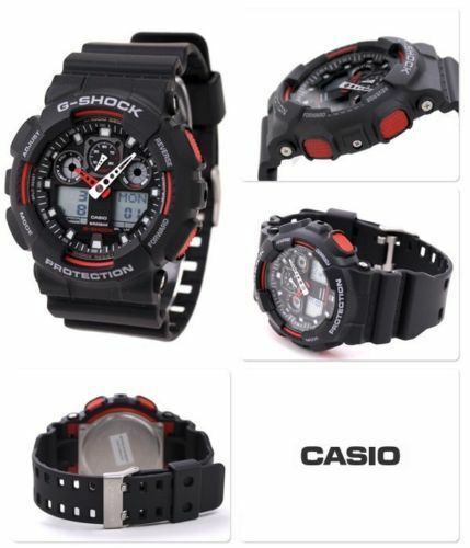 Casio G-Shock GA-100-1A4 Black Original New Mens Watch 200M New In Box GA-100