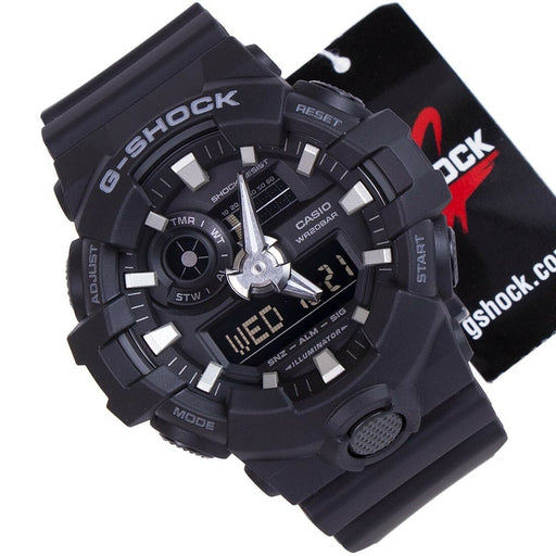 Casio G-Shock GA-700-1B Black Super Illuminator Analog Digital Mens Watch GA-700