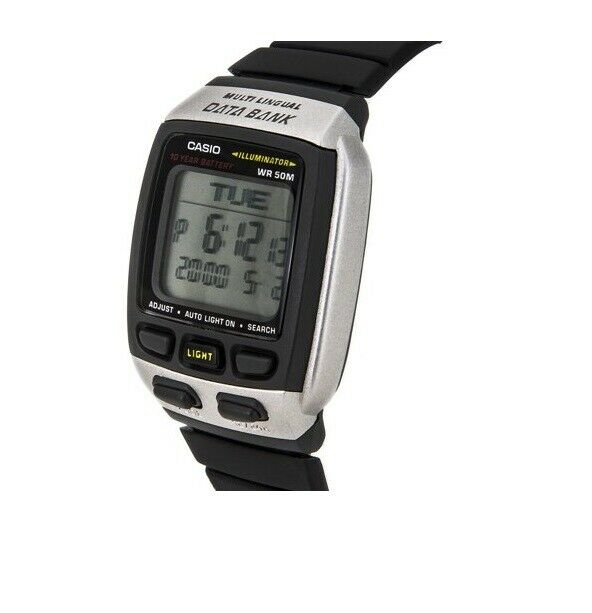 Pre-Owned Used Casio DB37H-1A Watch Digital Multilingual 30 Page Databank DB-37