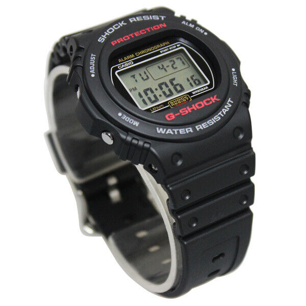Casio G-Shock DW-5750E-1DR Digital Black Mens Watch 200M WR DW-5750 Original New