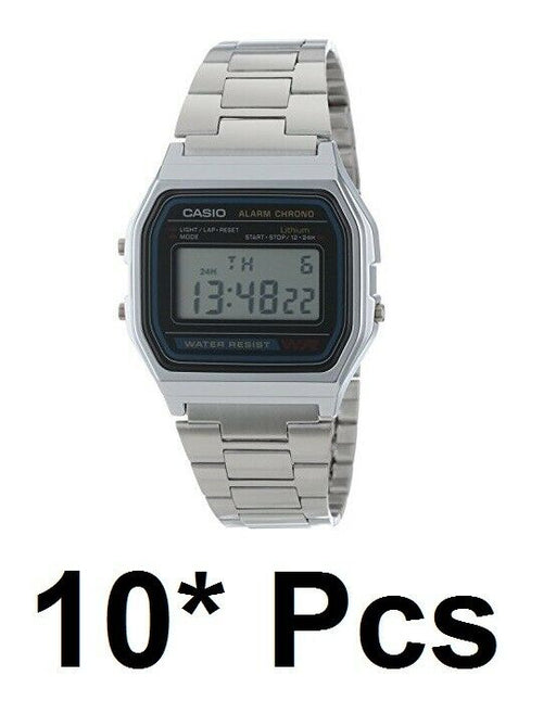 Casio A-158W 10 Pcs Lot Original New Alarm Classic Digital A-158 Watch 10 pieces