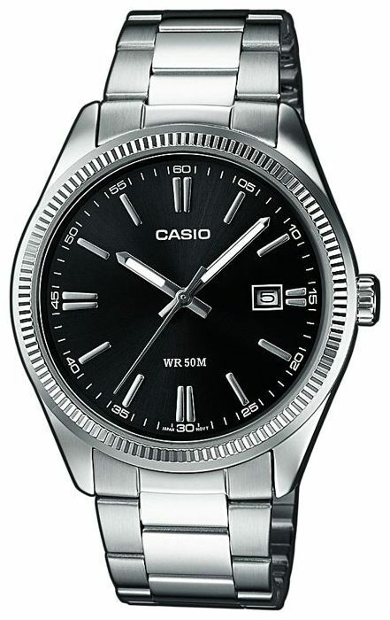 Casio New Original MTP-1302D-1A1 Men Analog Silver Stainless Steel Watch MTP1302