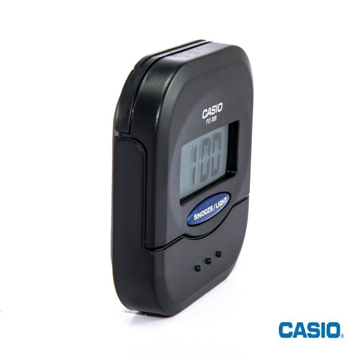 Casio PQ-30B-1DF Pocket Travel Alarm Beep Black  Clock Snooze PQ-30