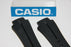 Casio Edifice Watch Band EFA-128 Black Rubber Strap W/ Steel Buckle W/ Pins