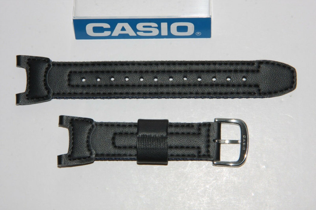 CASIO Pro-Trek PRS-400B-2 Original Black Blue Leather Watch BAND Strap PRS-400