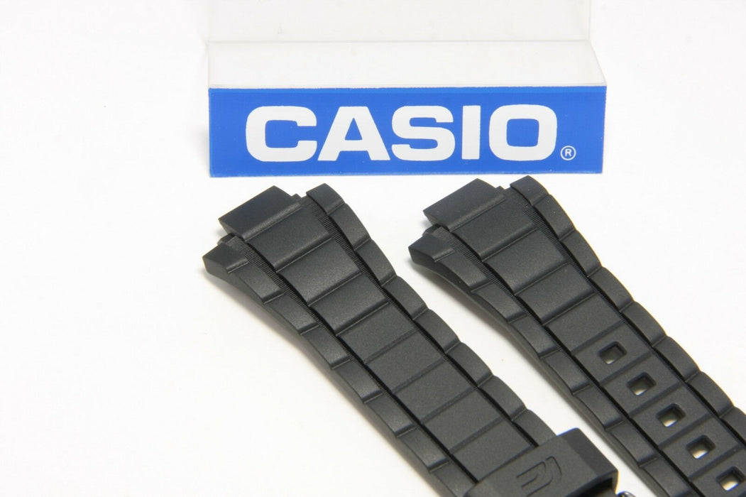 CASIO ORIGINAL EFR-519 Edifice 20mm Black Rubber Band Strap w/ 2 Pins EFR519