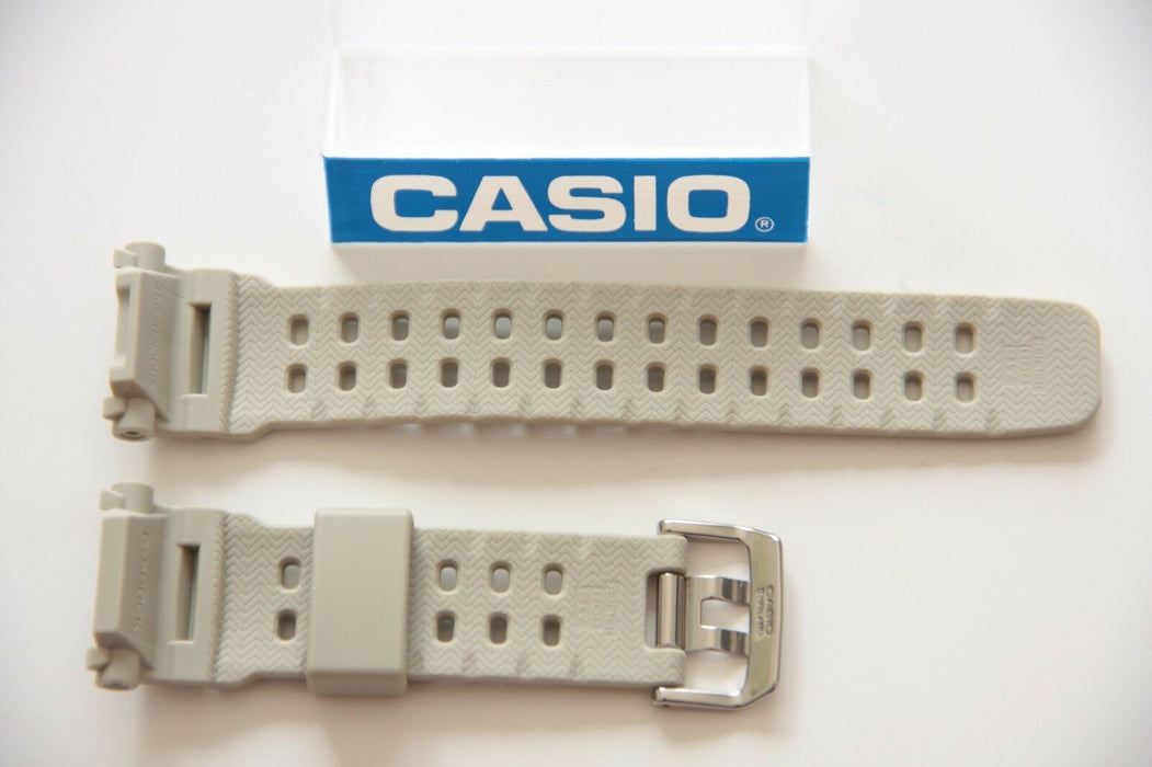CASIO New Original Watch Band G-Shock Mudman G-9000 Grey Rubber Strap G-9000-8