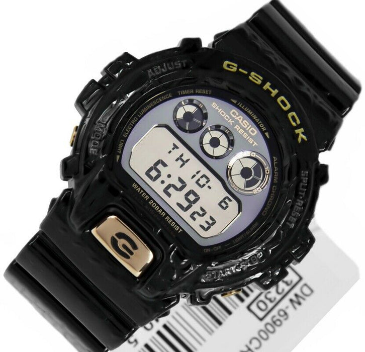 Casio G-Shock DW-6900CR-1D Crocodile Black Digital Watch Diver DW-6900 200M WR