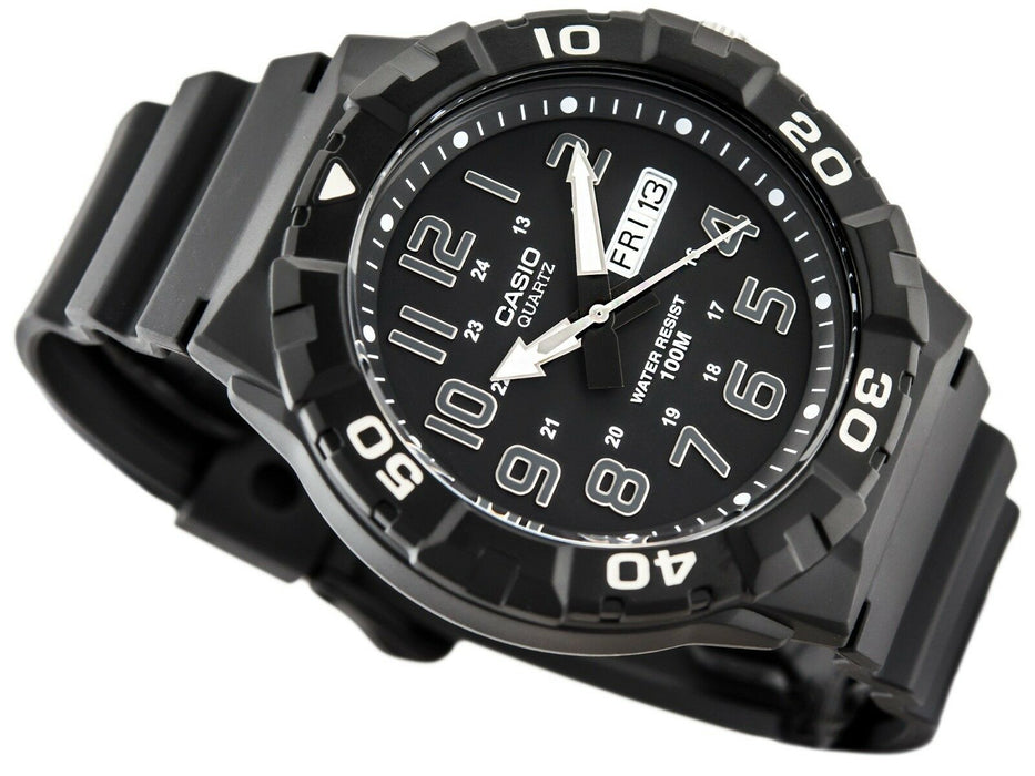 Casio MRW-210H-1 Original Black X-Large Dial Analog Mens Watch 100m WR MRW-210
