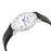 Orient Capital FUG1R009W6 White Dial Black Leather Analog Mens Watch 30M WR