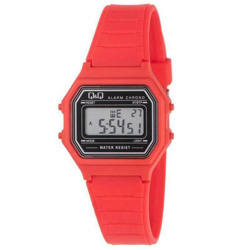 Q&Q By Citizen M173J021Y Digital Watch Retro Red Unisex Water Resistant 5 Bar QQ