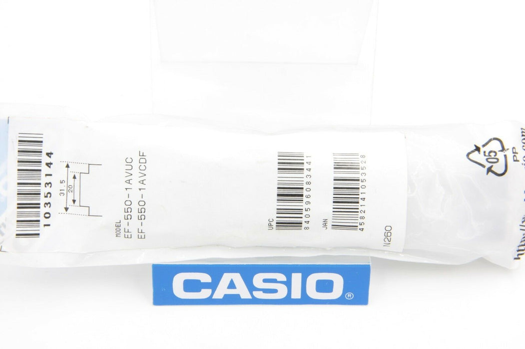 Original Casio Watch Band EF-550 Black Rubber Edifice Strap Watch Band EF-550-1A