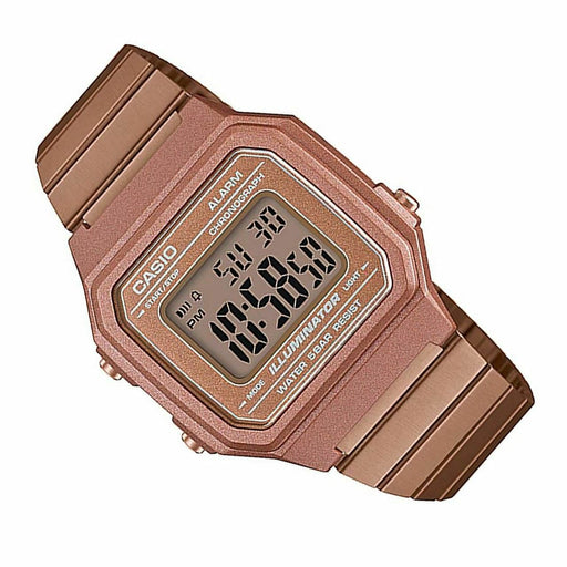 Casio B650WC-5A Retro Digital Square Unisex Watch Rose Gold D650WC 50M WR New