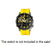 Original Casio Edifice EMA-100B-1A9 Watch Band Yellow Rubber W/ 2 Pins EMA-100