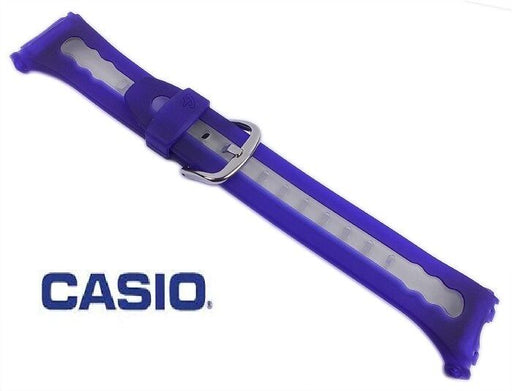 Original Casio Baby-G Watch Band BG-163-2BV Blue and Clear Rubber BG-163 Rare