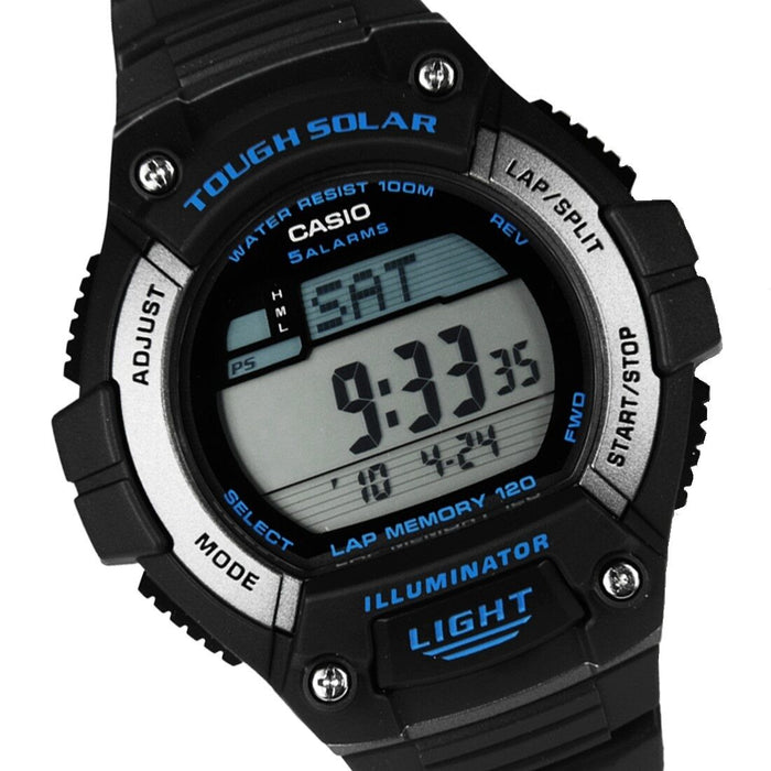 Casio Men's W-S220 Tough SOLAR WS220 Lap Memory LED Light Watch W-S220C-8A New