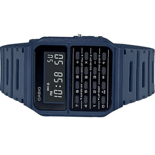 — Blue Calculator Casio Digital Watch CA-53WF-2B Class Original Time Finest New Mens