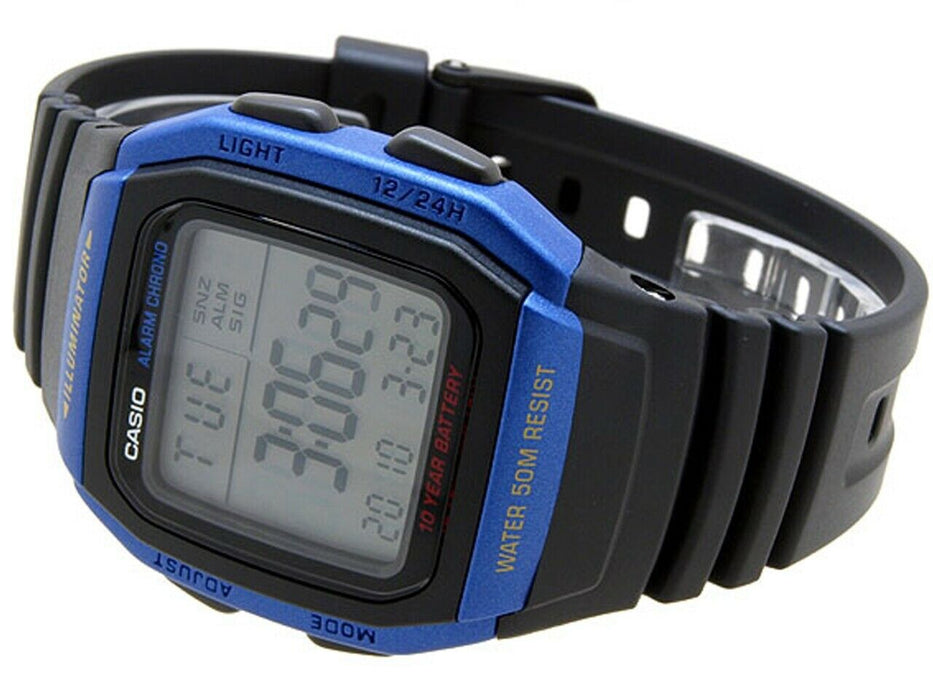 Casio W-96H-2A New Sport Digital Mens Watch Multifunction 10 Year Battery W-96