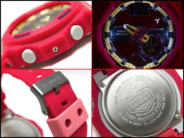 Casio G-Shock GA-310-4A Original 200M Super Illuminator Pink Large Watch GA-310
