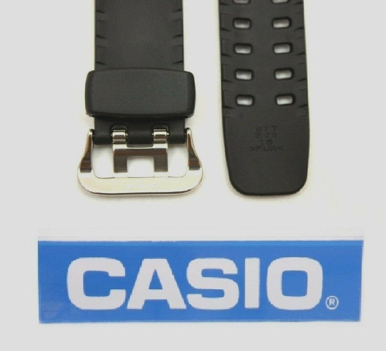 CASIO G-7600 G-Shock Original 16mm Black Rubber Watch Band Strap GW-002E G-7400