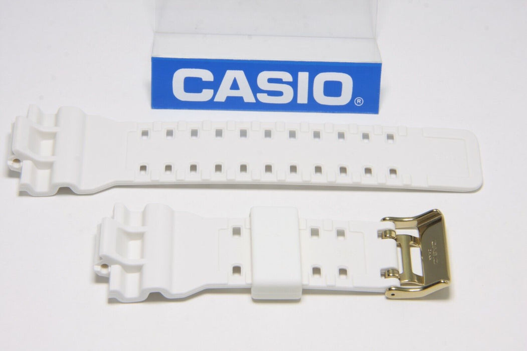 CASIO GA-110GBG-7A G-Shock Glossy White Band Gold Buckle GA-110  GA-100 G-8900