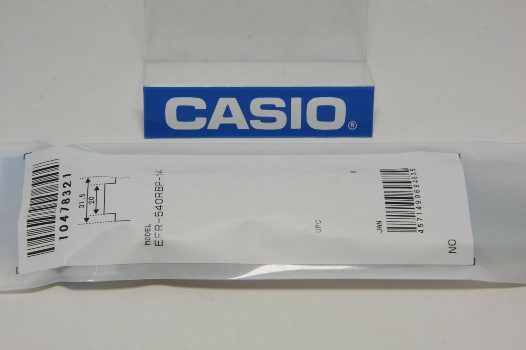 Original Casio Watch Band EFR-540RBP Red Bull Black Rubber Edifice Strap EFR-540