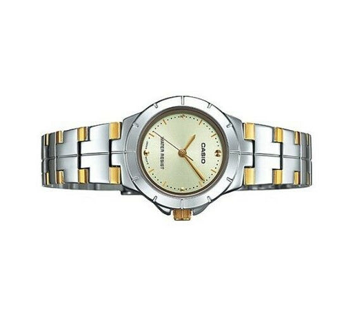 Casio LTP-1242SG-9C Analog Womens Watch LTP-1242 Two-Tone Stainless Steel New