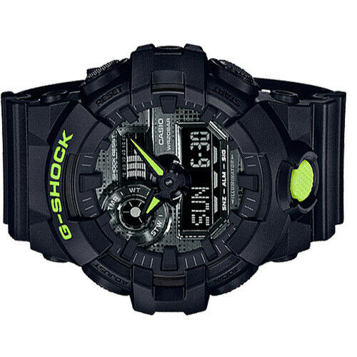 Casio G-Shock GA-700DC-1A  Black  Analog Digital Mens Watch GA-700 200M WR